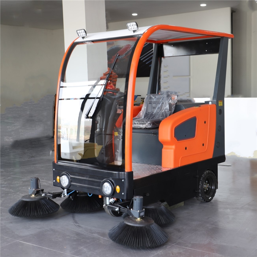 廠家直銷半封閉電動(dòng)掃地車小區(qū)景區(qū)清潔車
