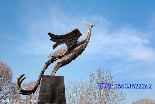 鳳凰雕塑玻璃鋼雕塑制作鑄銅材質(zhì)戶外城市景觀園林廣場小品雕塑