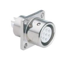 圓形連接器 19PIN 母插座（使用空1PIN）