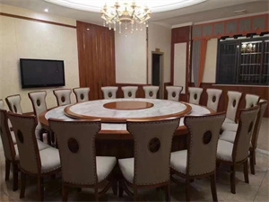 天津家具廠家供應(yīng)酒店餐桌 大理石轉(zhuǎn)盤桌面