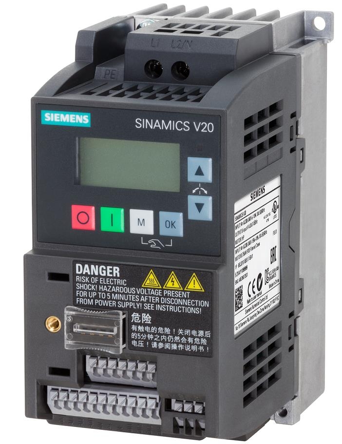 西門子V20變頻器0.55KW無濾波器6SL3210-5BB15-5UV1