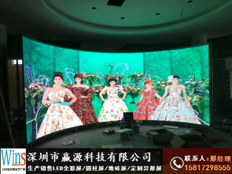 奉化市直播間背景墻led顯示屏安裝工廠價格