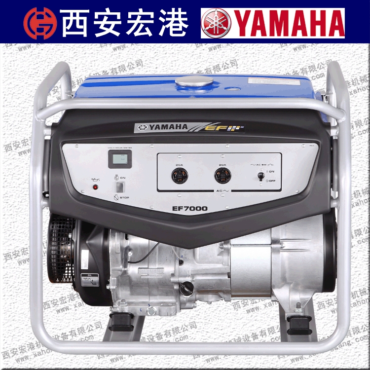 雅馬哈汽油發(fā)電機(jī)EF7000E，額定功率5.0KVA，四沖程單相電啟動(dòng) 標(biāo)配