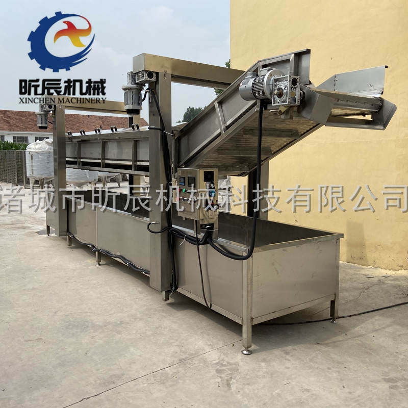 昕辰供應(yīng)全自動蘆筍藕片凈菜加工機(jī)器蒲公英漂燙護(hù)色機(jī)蔬菜連續(xù)式殺青機(jī)