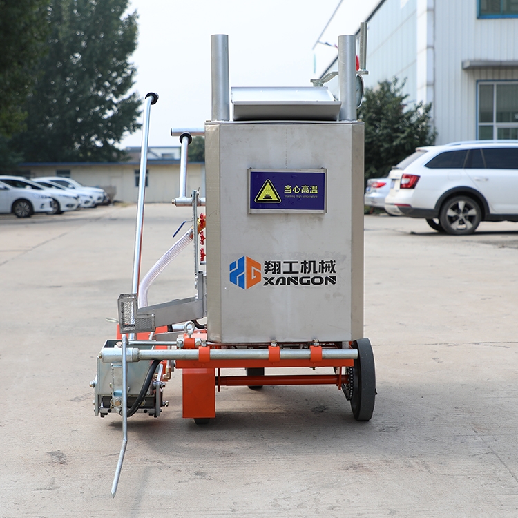 翔工機械加強保溫桶劃線標線機  熔料快保溫好工廠工業(yè)園廠區(qū)車位劃線機 物流園車位標線機 融