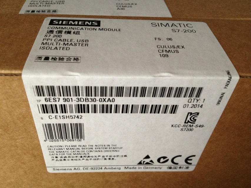 西門子6ES7 901-3CB30-0XA0正品 全新