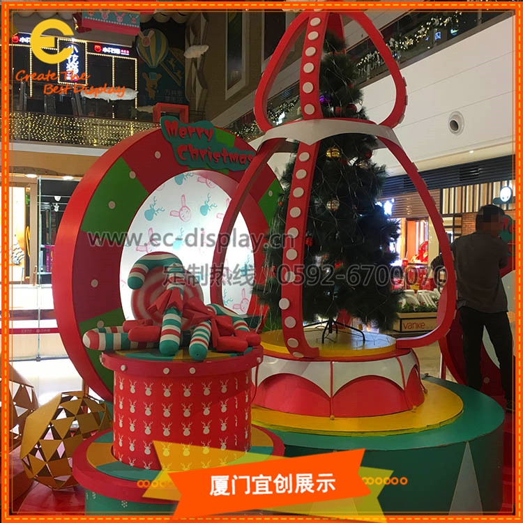 商場(chǎng)美陳 圣誕元旦DP點(diǎn)裝飾布置道具定制工廠