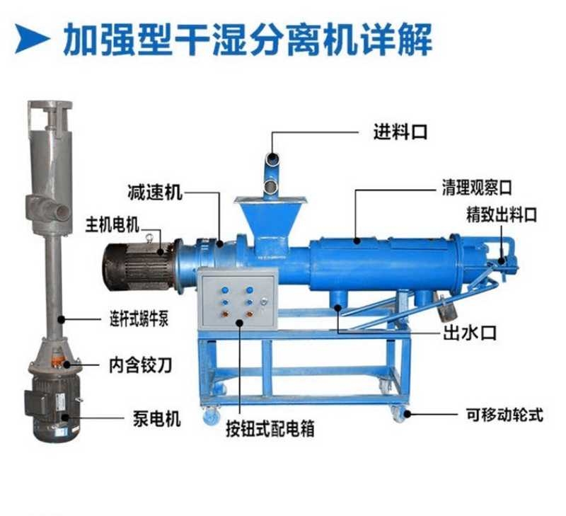 順義區(qū)雞糞干濕分離機(jī)豬糞脫水設(shè)備干濕分離機(jī)
