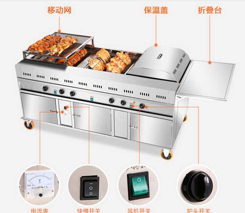五搖滾烤雞爐旋轉(zhuǎn)烤雞爐搖滾烤雞掙
