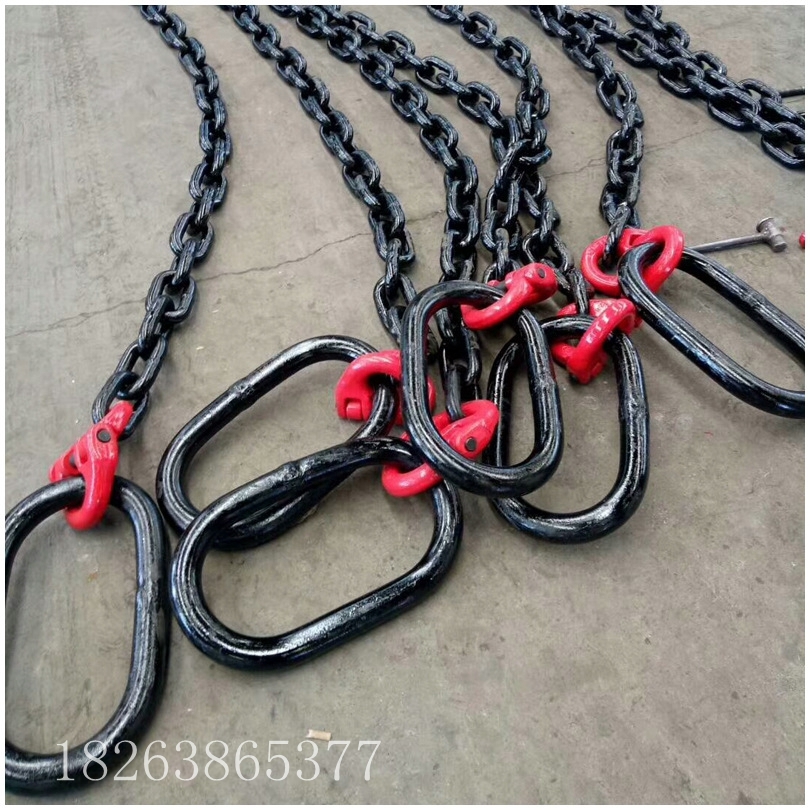 眾泰廠家G80級(jí)高強(qiáng)度起重鏈條吊索具 多腿成套錳鋼起重鏈條吊索具