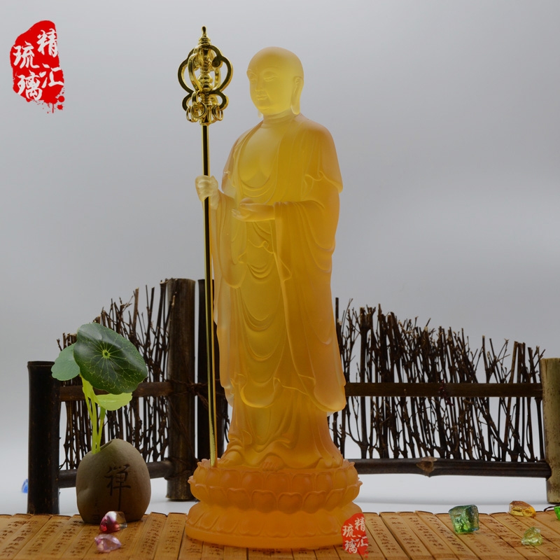 站像地藏王菩薩琉璃佛像，廣州深圳琉璃佛像批發(fā)制作