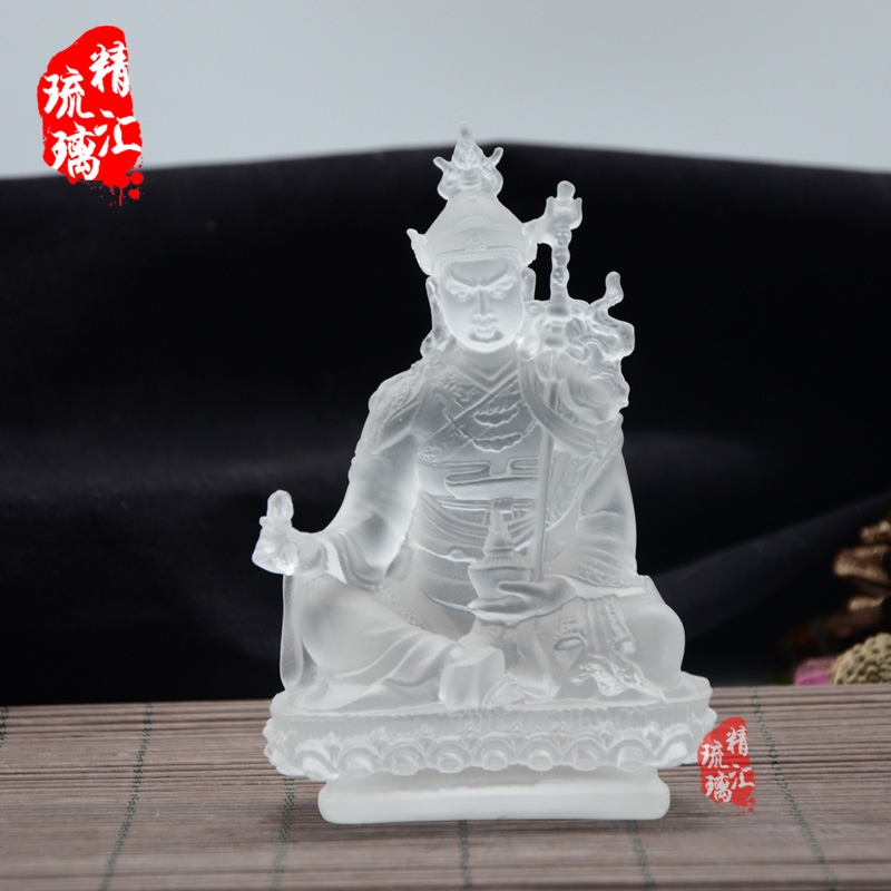 藏傳佛教琉璃佛像批發(fā)，琉璃蓮花生大士佛像批發(fā)