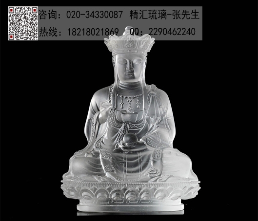 古法琉璃地藏王菩薩佛像，地藏殿千佛墻佛像