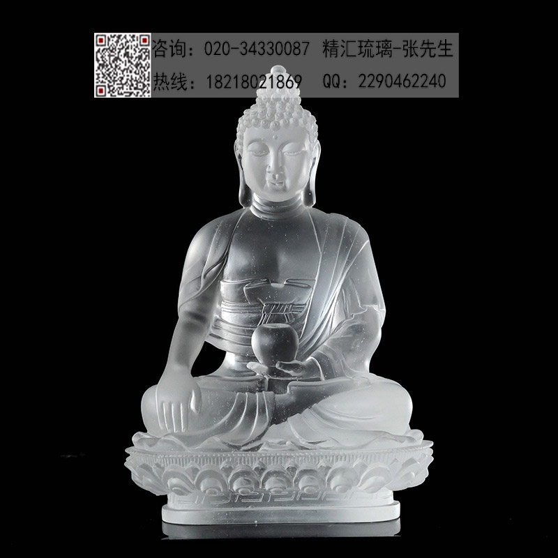濟(jì)南古法琉璃生產(chǎn)批發(fā)廠家，釋迦牟尼佛佛像供奉