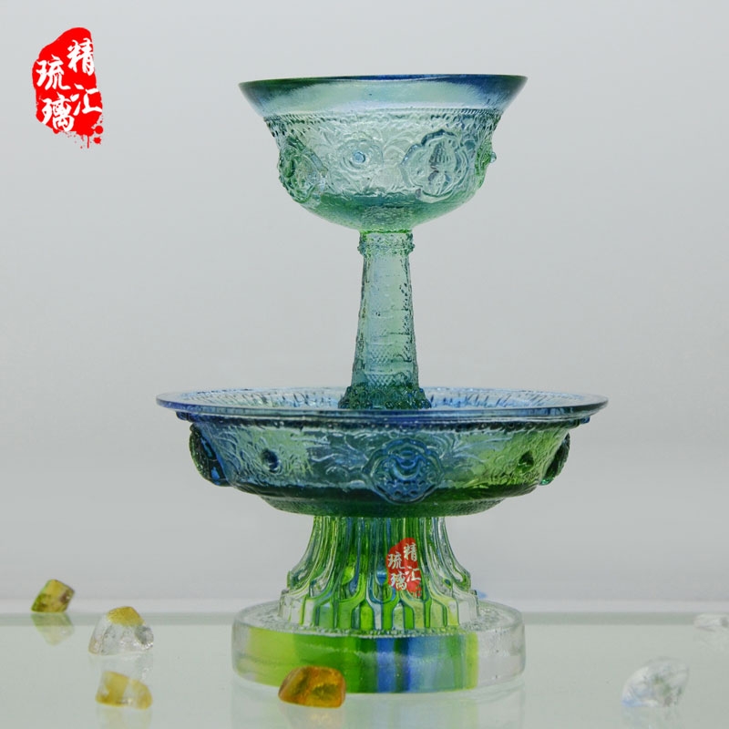 廠家直銷，古法琉璃護(hù)法杯佛具 廣州深圳琉璃生產(chǎn)批發(fā)廠家