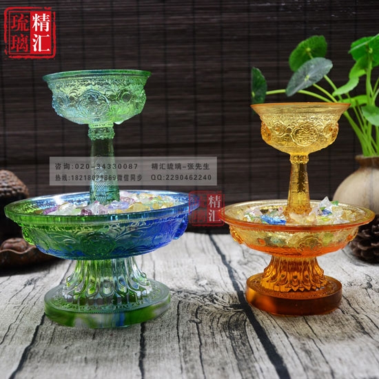 古法琉璃護(hù)法杯批發(fā)定做 成都佛具用品批發(fā)定做