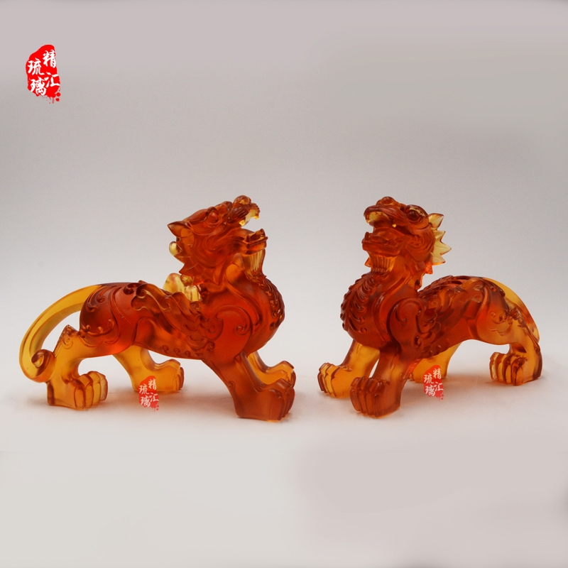 大號琉璃貔貅擺件 招財辟邪擺件 廣州深圳琉璃生產(chǎn)廠家