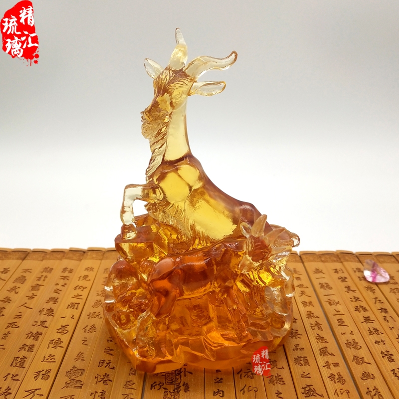 廣州琉璃五羊雕像紀念品 特色紀念品 贈送嘉賓客戶禮品