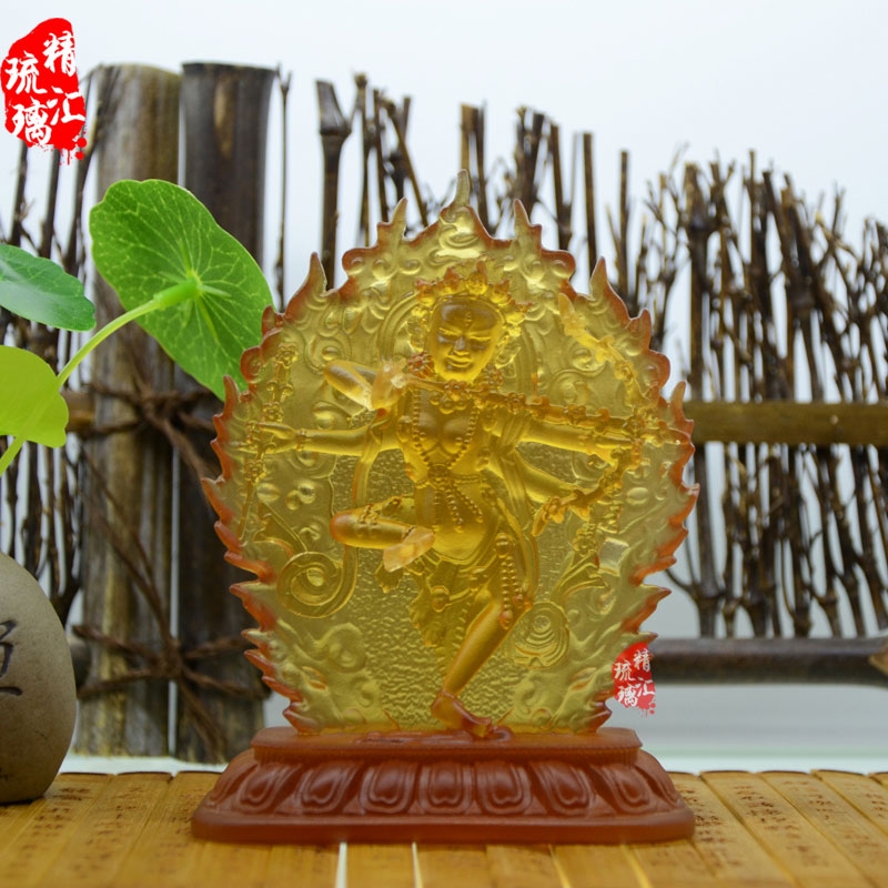 成都藏傳佛教琉璃佛像 作明佛母佛像 寺廟法會結緣佛像