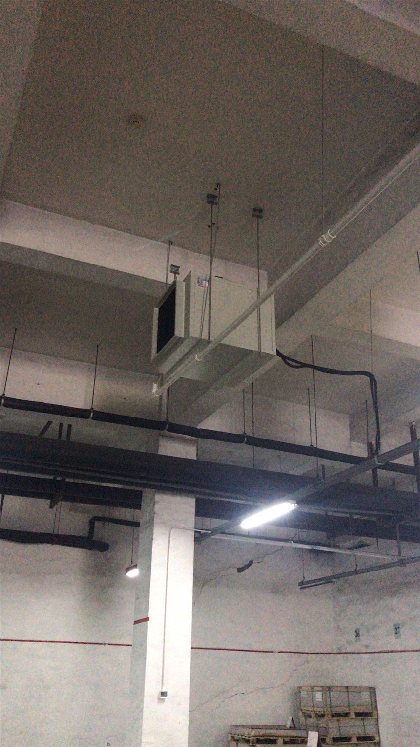 大展電路700平方倉庫除濕機多樂信吊頂除濕機咨詢