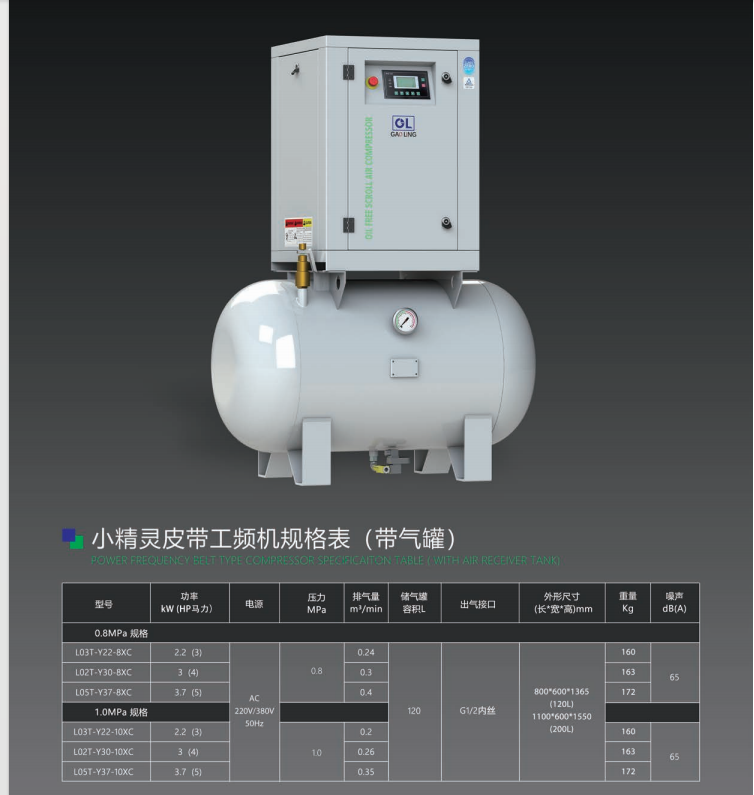 永磁同渦旋空壓機(jī)帶氣罐銷售服務(wù)咨詢