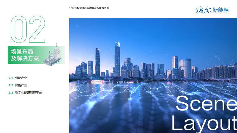 海爾旭曠分布式智慧清潔能源發(fā)電儲電管電解決方案提供商咨詢