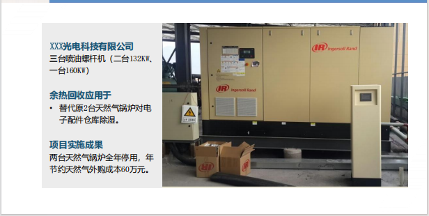 空壓機余熱回收應(yīng)用于工業(yè)清洗烘干生活熱水供熱鍋爐補水烘干除濕咨詢