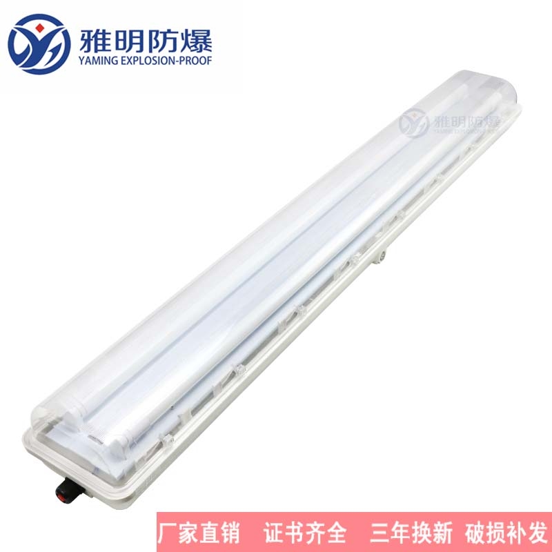 BYS-2x18W粉塵車間雙管防爆防腐全塑LED熒光燈