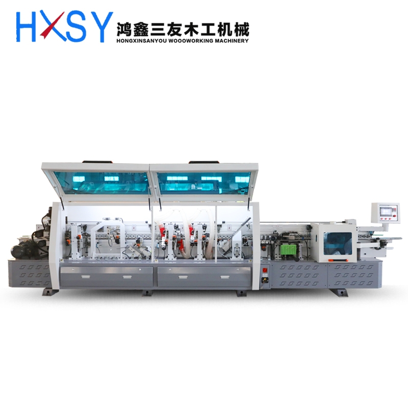 全自動封邊機預(yù)銑跟蹤生態(tài)板封邊機鴻鑫三友木工機械