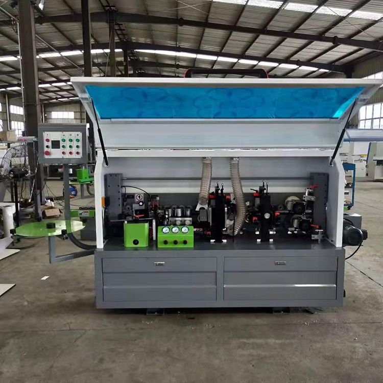半自動封邊機刮邊拋光直線封邊機鴻鑫三友木工機械