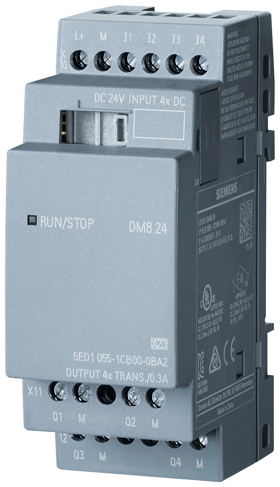 西門子DM8 24R LOGO 8 PLC 擴展模塊6ED1055-1HB00-0BA2