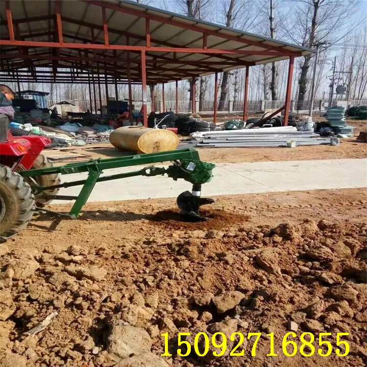 牽引式拖拉機挖坑機  新型苗木移植刨坑機 鉆洞機