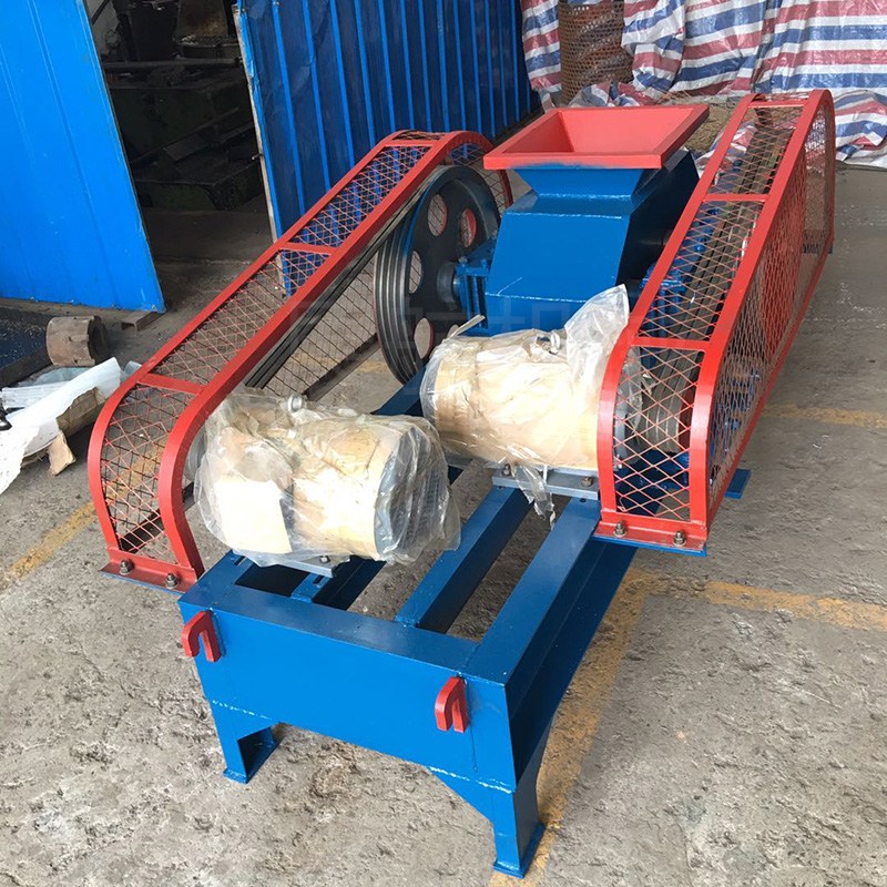 錳鋼耐磨雙齒輥 液壓對輥式雙輥破碎機 礦山液壓石料破碎機