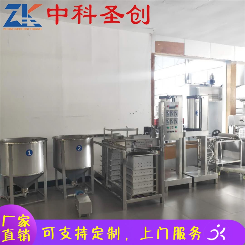 仿手工豆腐皮生產(chǎn)線 東方市仿手工豆腐皮機 自動折疊氣壓壓制