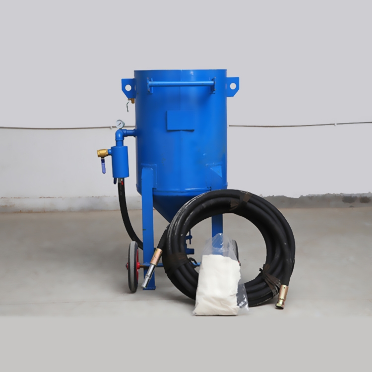 煙臺船舶翻新除銹移動噴砂機