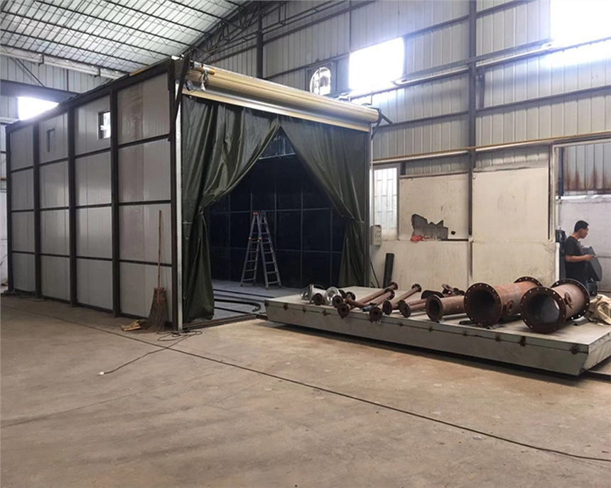 彎管彎頭除銹噴砂設(shè)備 衢州噴砂房 封閉式噴砂作業(yè)