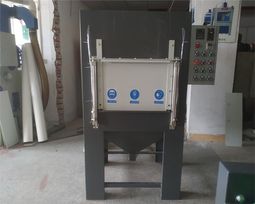 艾航圓管自動(dòng)噴砂機(jī)出售 圓管外徑噴砂處理自動(dòng)化設(shè)備
