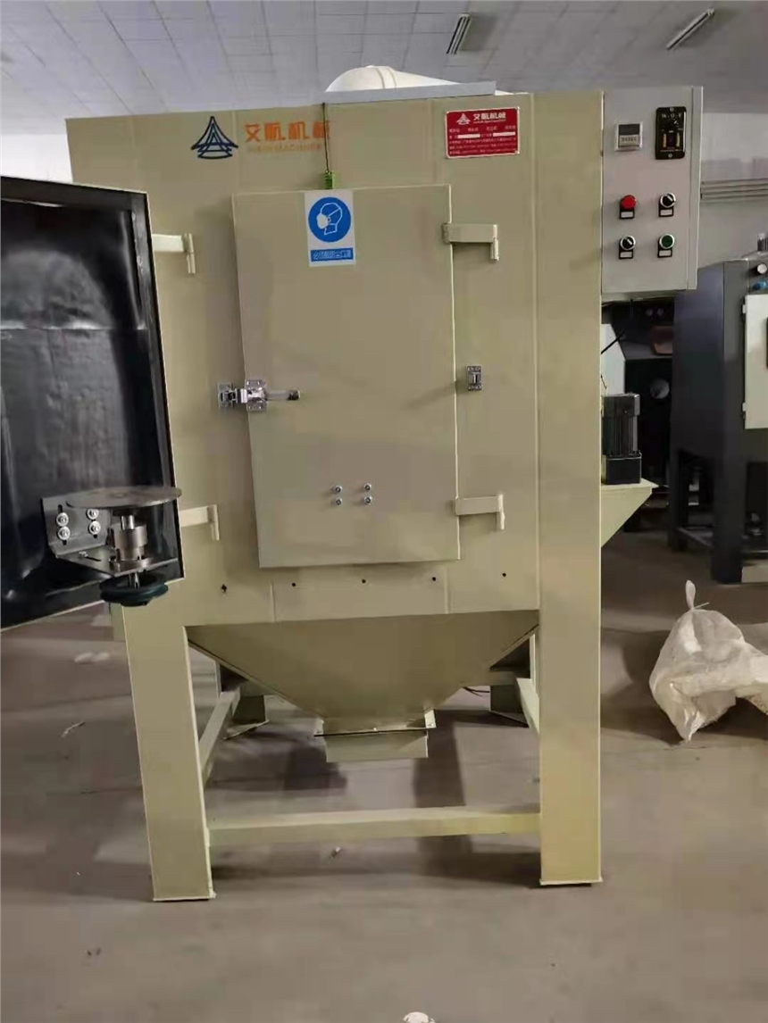 手型模具清理表面雜物 宜昌噴砂機(jī) 非標(biāo)自動(dòng)噴砂機(jī)定制