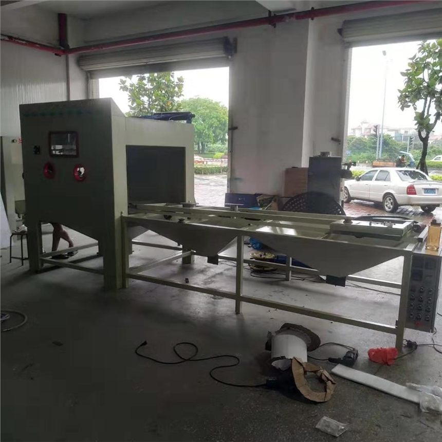 電纜纏繞滾筒除油清理焊痕自動噴砂機 荊門重型單轉(zhuǎn)盤噴砂機