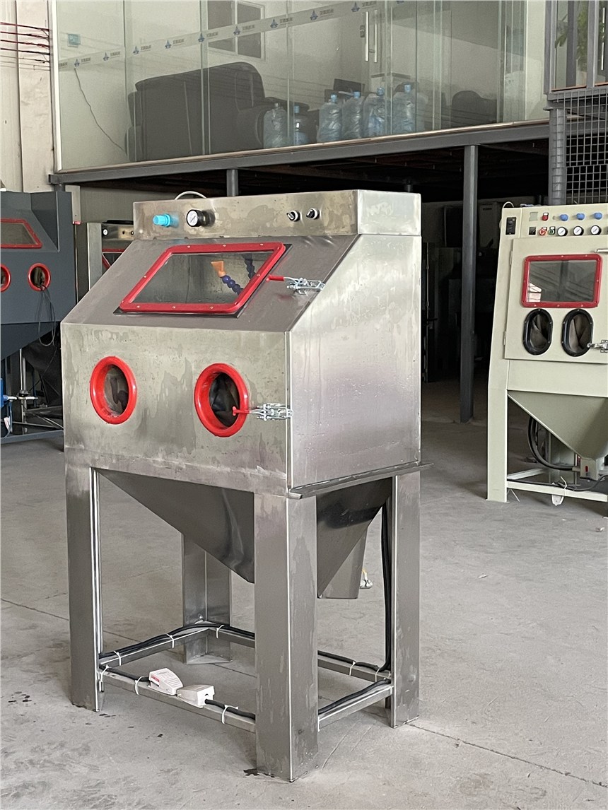 不銹鋼噴砂防指紋表面處理 宜賓濕式手動(dòng)噴砂機(jī) 無(wú)塵表面處理