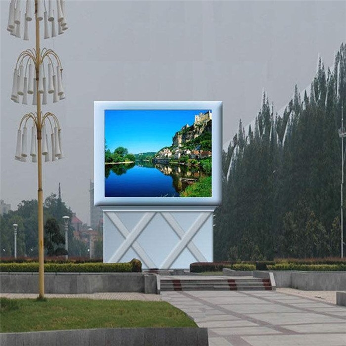 公司大門(mén)門(mén)頭戶外P4全彩LED顯示屏是否能做磁吸前維護(hù)