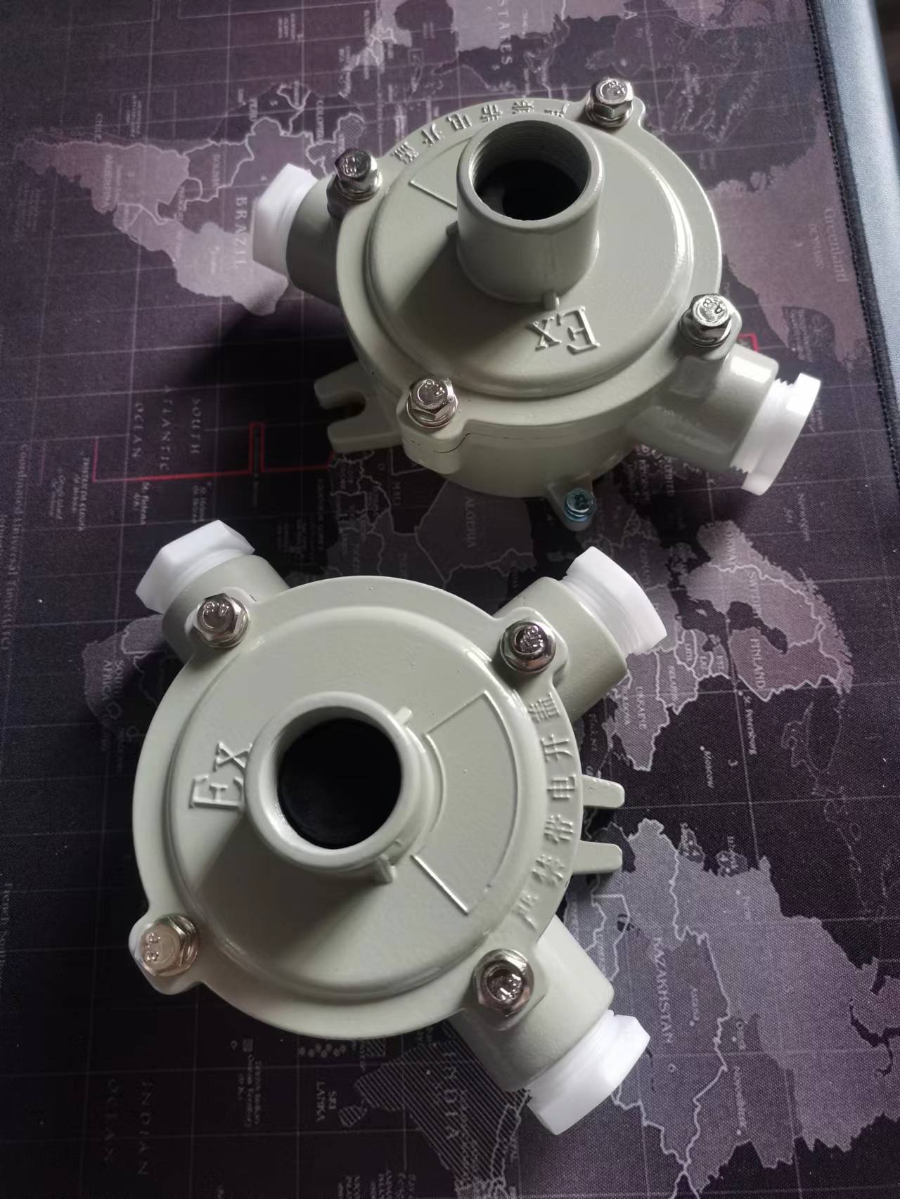 隔爆型低壓電纜防爆接線盒 加厚鋁合金直通圓形分線盒