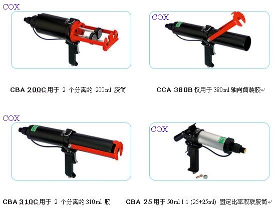 多比率雙組份膠槍，氣動雙組份膠槍，英國進口氣動多比率AB膠槍