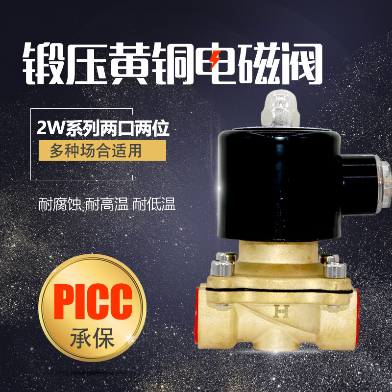 黃銅電磁閥dn15水閥220V常閉開(kāi)關(guān)閥12v控制閥電子閥24V電控水閥門