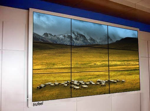 世紀(jì)展華三星液晶拼接，大屏幕拼接屏定安防天下