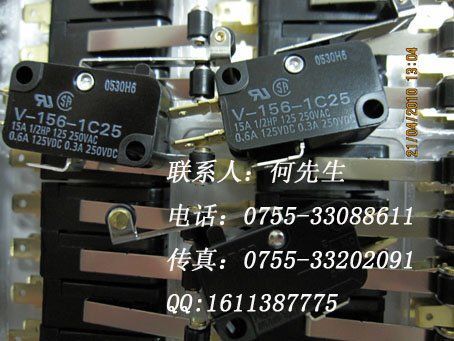 供應歐姆龍原裝微動開關V-156-1C25
