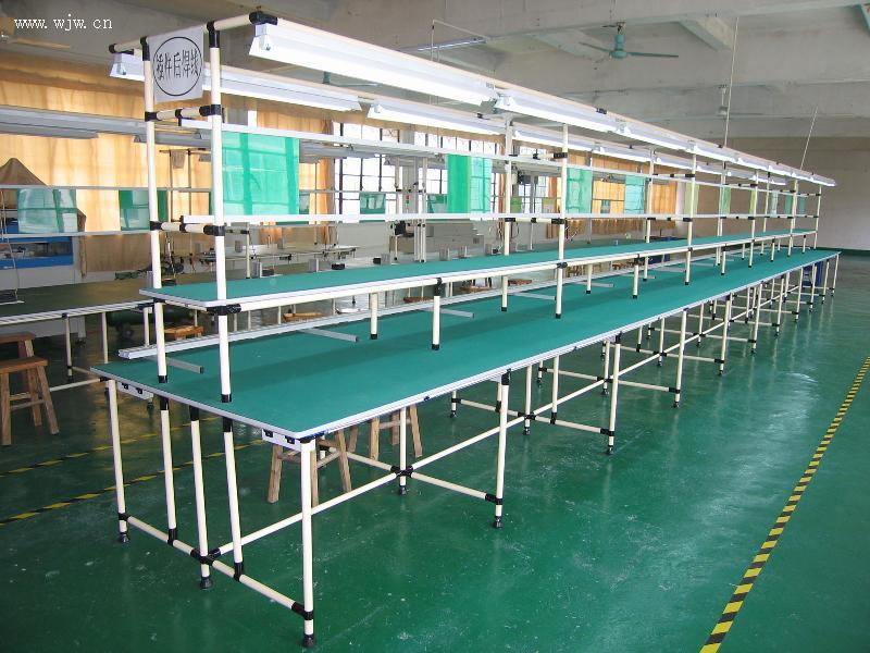 廣東廠家直銷低價(jià)電子廠用帶燈箱線棒工作臺(tái)