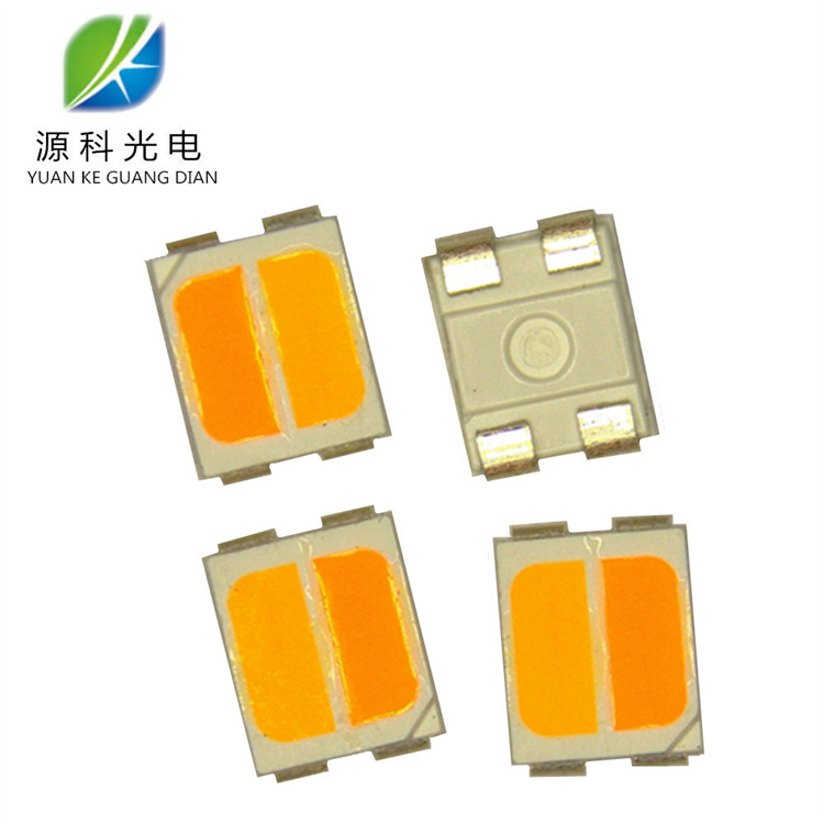 led3528雙色溫燈珠正白暖白二合一 3527冷暖雙色溫燈珠CRI80