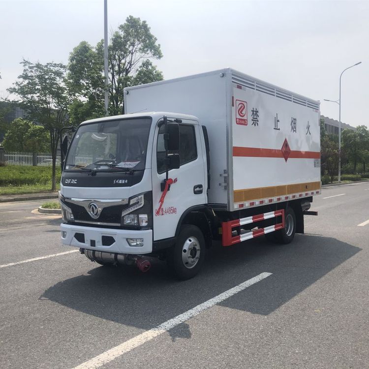 國六藍(lán)牌東風(fēng)多利卡危險品箱式貨車煤氣壇液化氣瓶運輸車