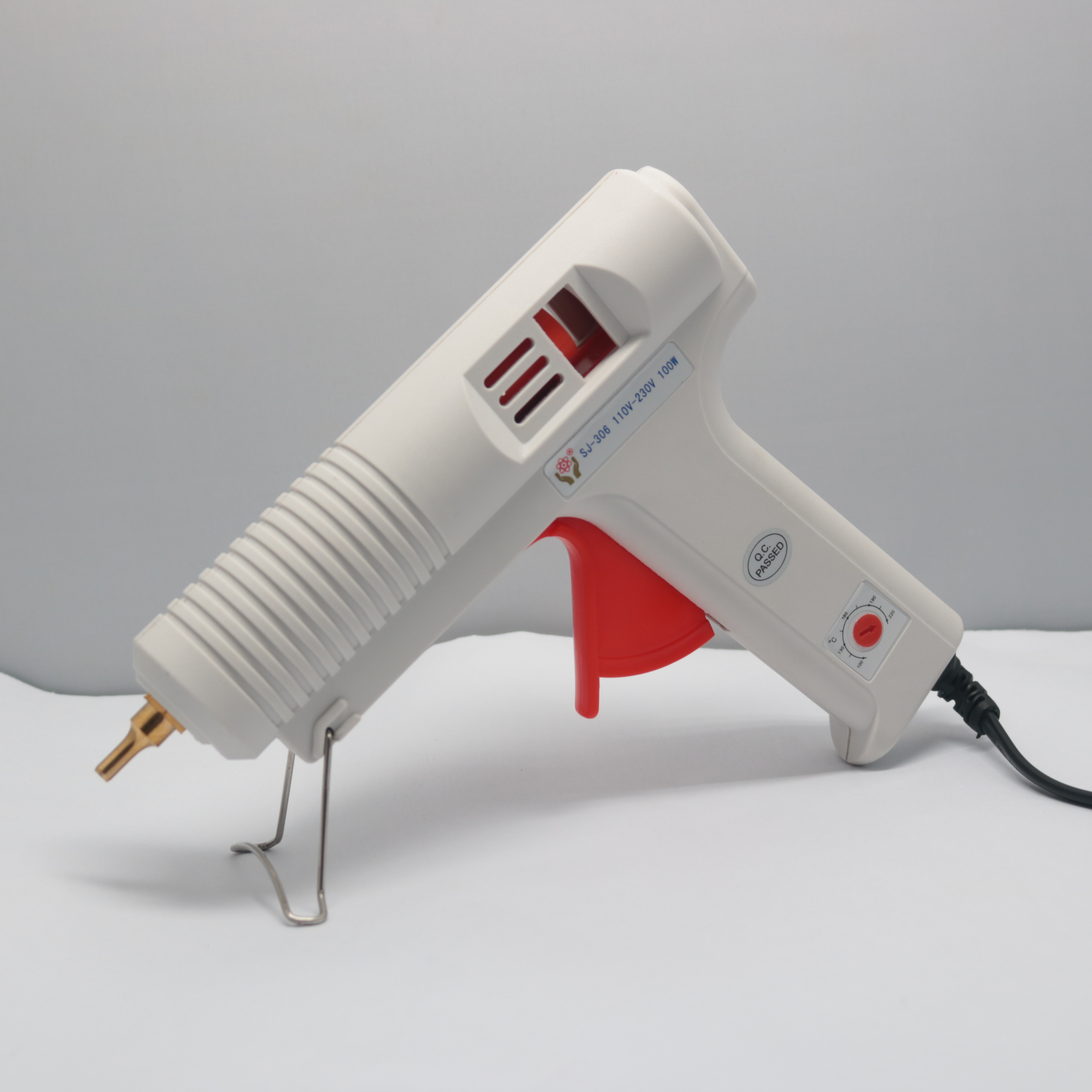 世紀熱熔膠槍快速出膠帶開關家用手工DIY兒童100W膠槍